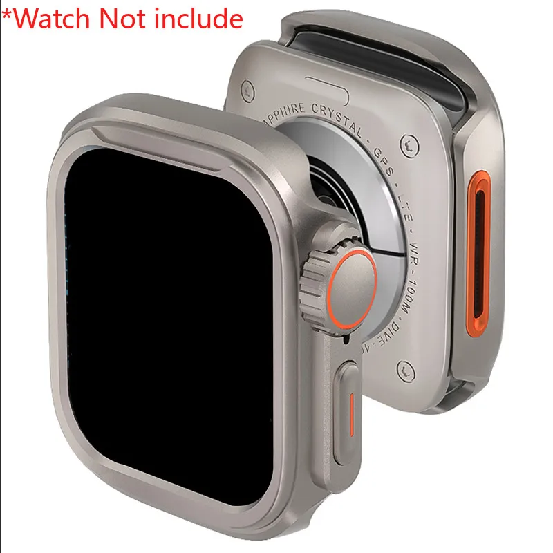 Premium Aluminum Alloy Luxury Metal Case for Apple Watch - Ultra Protective Bumper Frame Cover