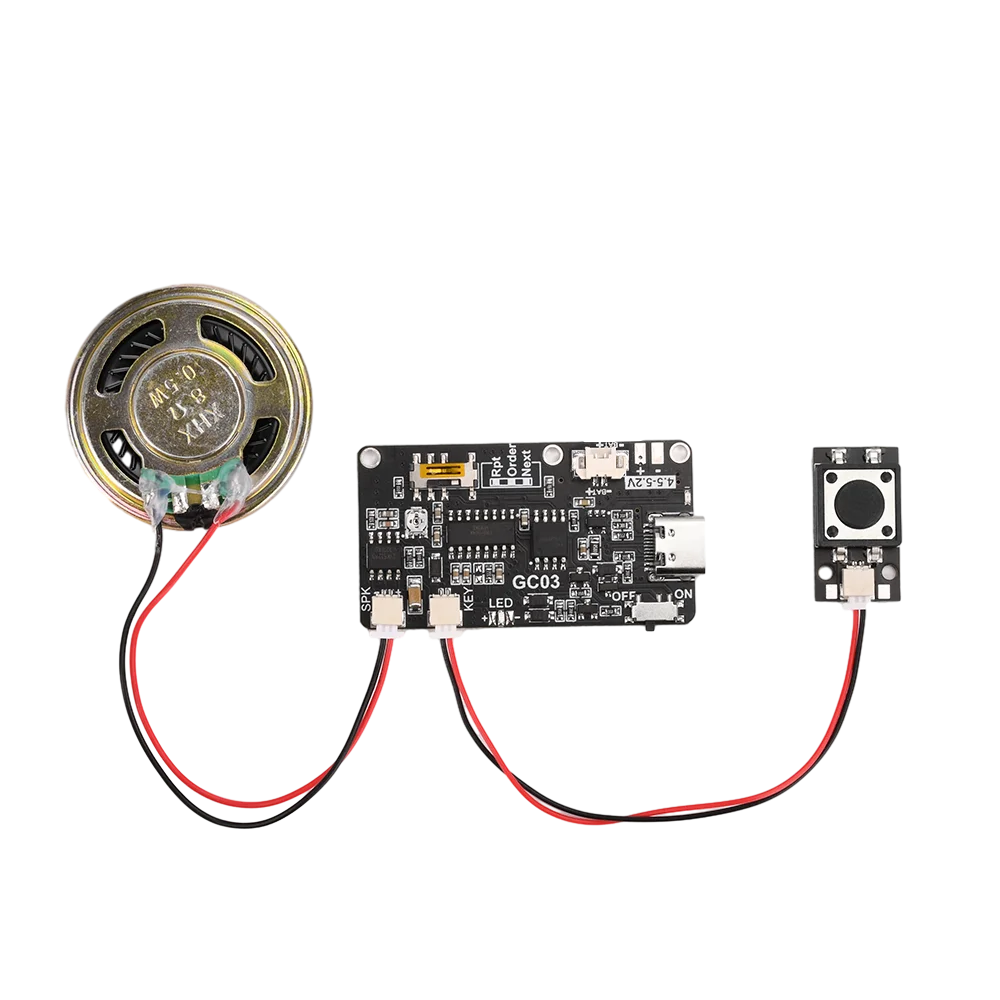 GC03 Recordable Sound Module 8M MP3 Button/Magnet Control Music