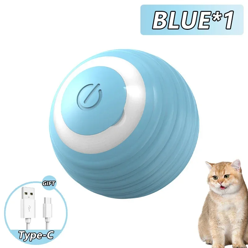 Spin Ball Things cat interactive ball toys for Cats Electric Interactive USB Charging Cat Ball Toy Cat and Dog Accessories Pet Supplies Home