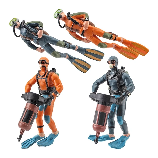 Underwater Swimmer for Kids/Adults Relieve Stress Supplies Resin Toy Ocean Doll Model Solid Diver Toy with Fine Material 2