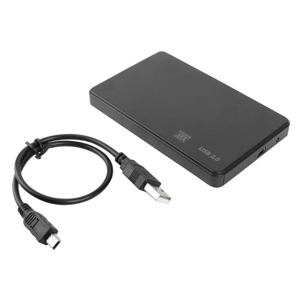 External Hard Drive Case SSD Enclosure Hard Drive Enclosure Hard Disk Case External Hard Drive Box HDD Case Enclosure Hard Drive Adapter SSD Adapter 2.5 inch SATA SSD HDD Adapter Plastic USB 2.0/3.0 Enclosure External Mobile Box HDD Case with USB Cable Pouch New