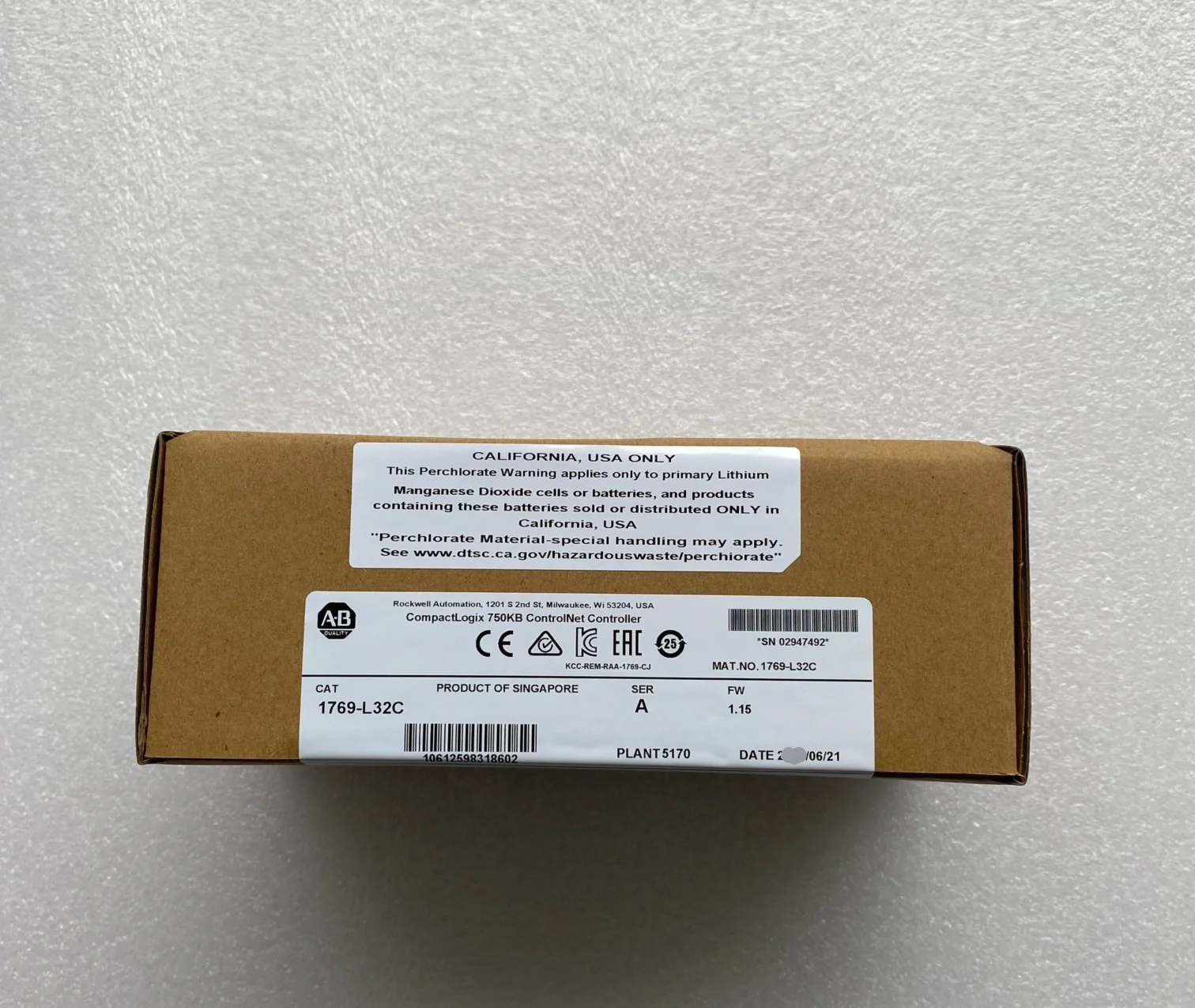 Рисунок 3 - новый AB 1769-L32C 1769L32C A в