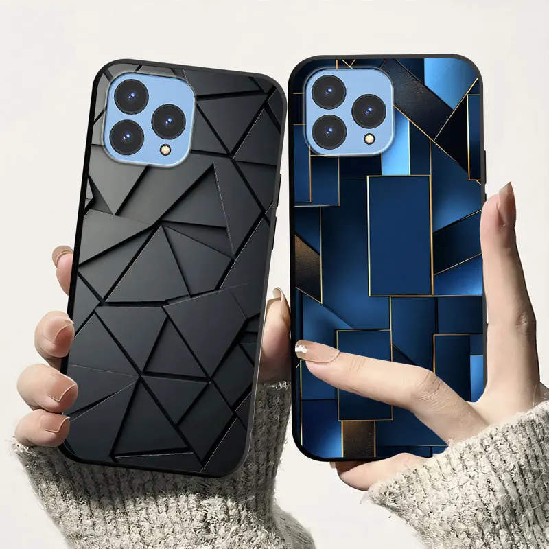 Cool Cartoon Shockproof Soft Silicone Phone Case with Floral Design