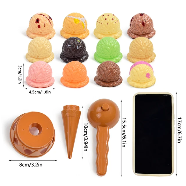 Children Simulation Food Kitchen Toy Ice Cream Stack Up Play Kids Pretend Play Toys Educational Toys For Baby Gifts 5