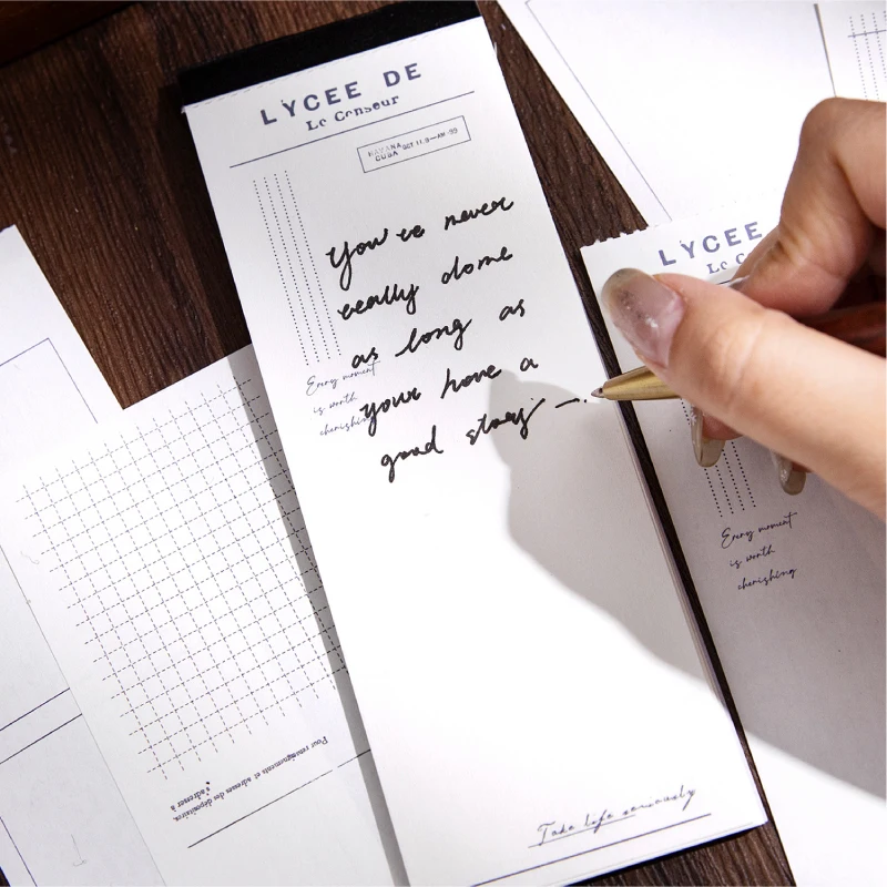 Journal GO 30sheets Retro Ticket Memo Pad Message Notes Decorative Notepad Note Journal Material Paper for School Office 6