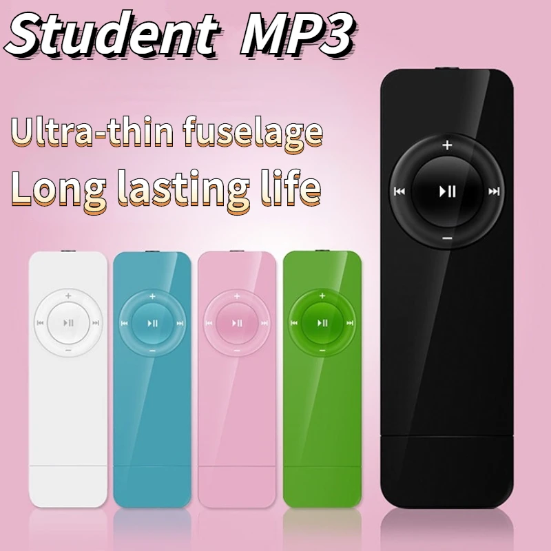 zune mp3 player Long USB Plug Card MP3 Student English Listening Walkman Candy Color  Mp3 Player  Music Player ipod mp3 player MP3 Players