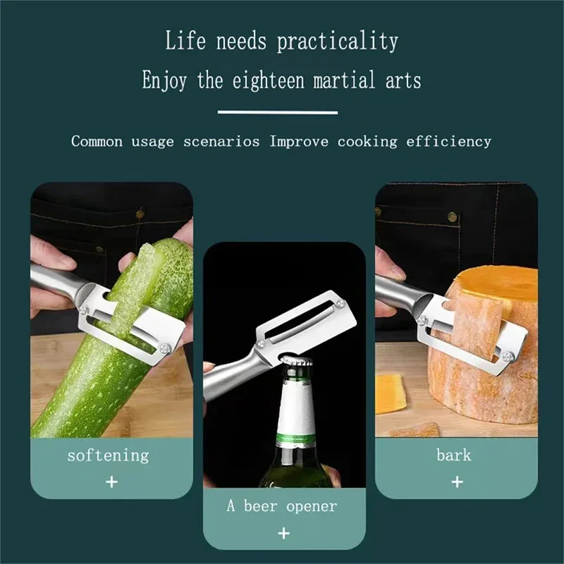 Stainless Steel Fruit Peeler Kitchen Vegetable Zinc Alloy Paring Knife Suitable for Pumpkin Winter Melon Pineapple Fruit vegetable peeler kitchen knife fruit knife
