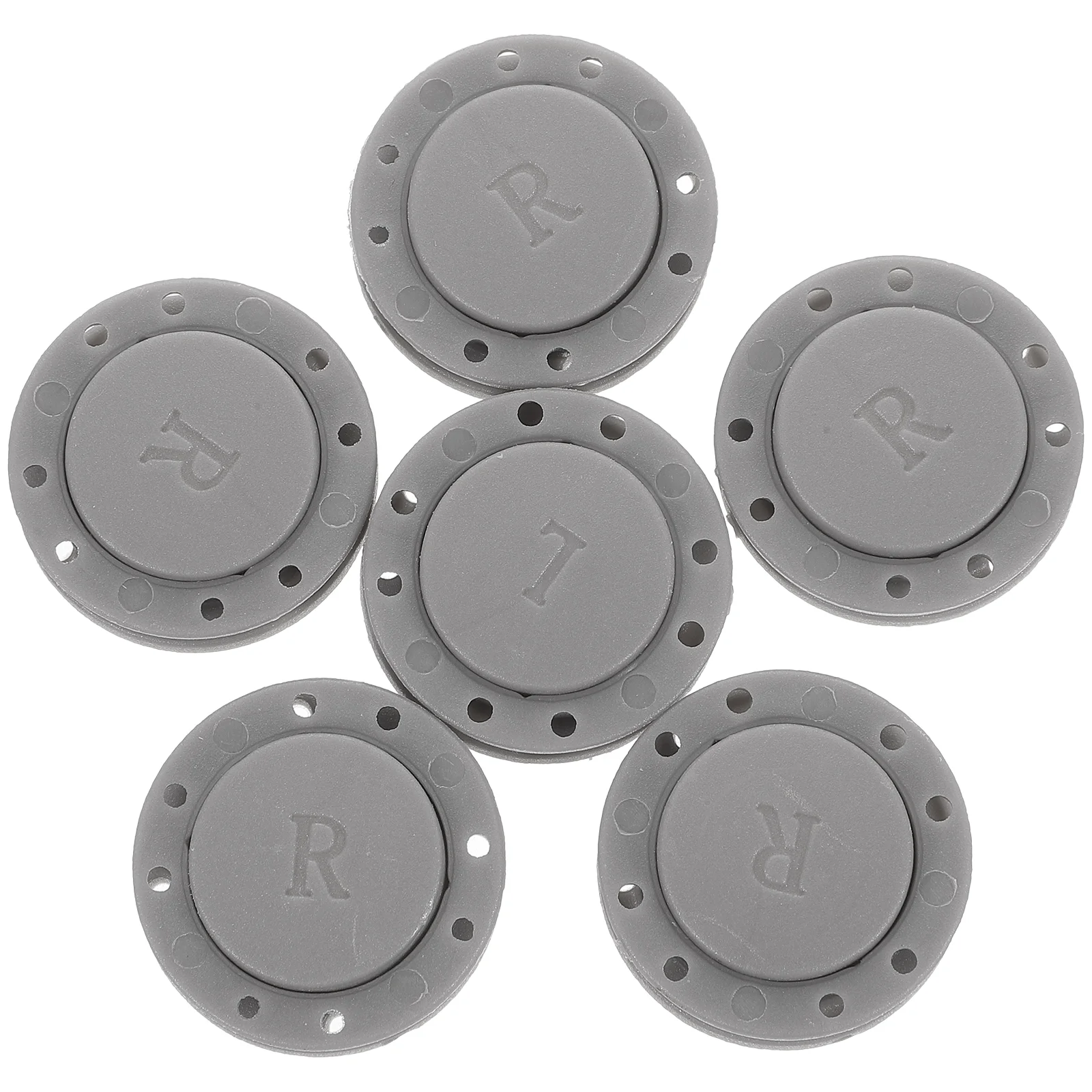 

6 Pairs Circular Magnets Magnetic Buckle Coat Button Fastener Closures Purses Clothing Snaps Round