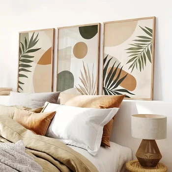 3pcs/Set Canvas Modern Art Boho Floral Posters 1