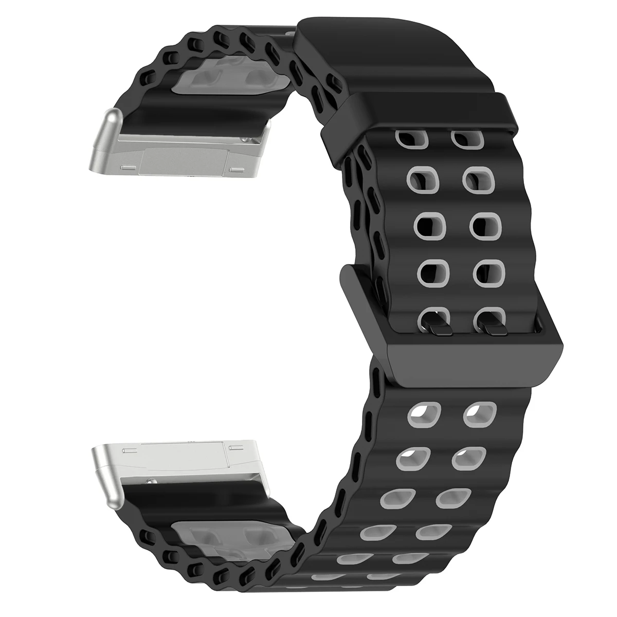 Marine Two-Tone Silicone Ocean Band - Breathable Sport Bracelet