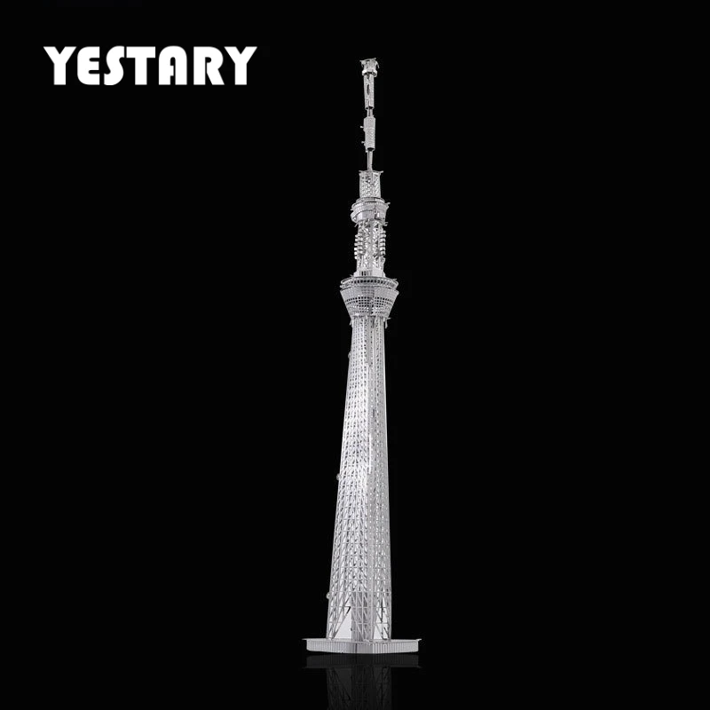 

YESTARY 3D Metal Puzzle DIY The Tokyo Skytree Models Building Kit Kids Toys Assembling Toys For Adult Childrens Birthday Gifts