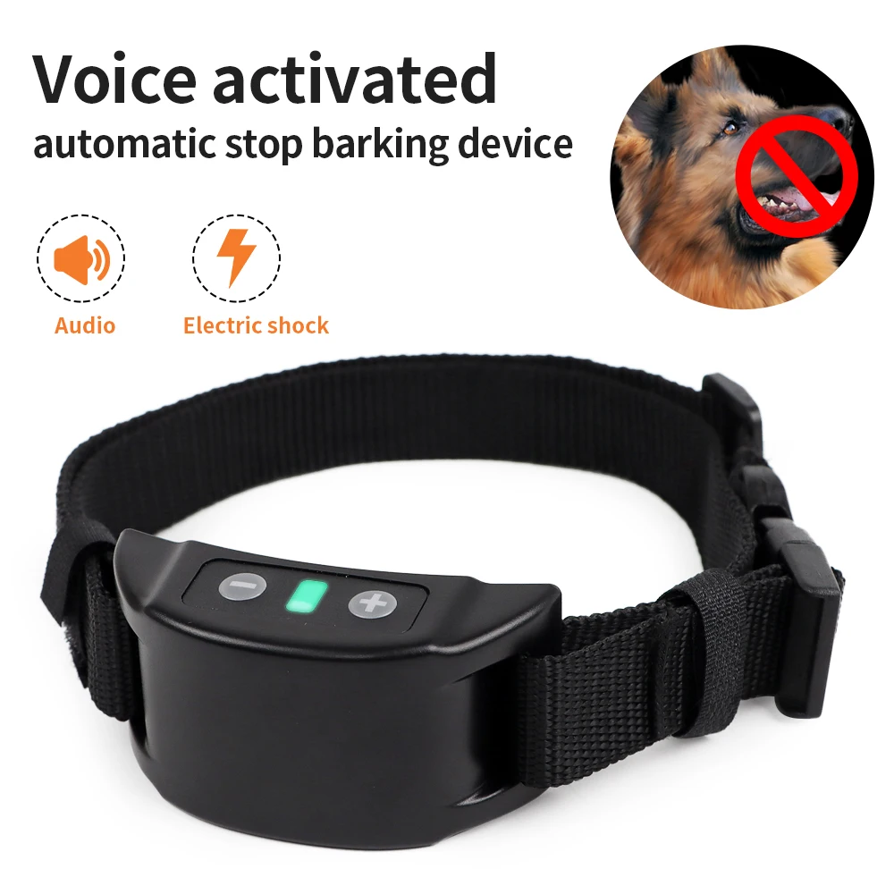 Pet Dog Training Collar Dog Bark Stopper Automatic Anti Bark USB Rechargeable