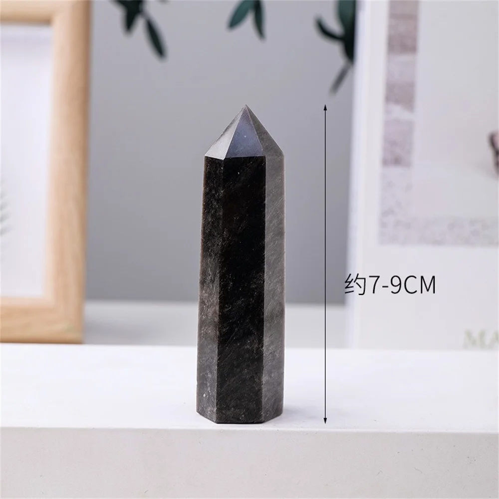 Natural Pyramid Stones Cristalli Point Wand Healing Crystal Shungite Tower Elite Radiation Protection Wiccan Home Decor