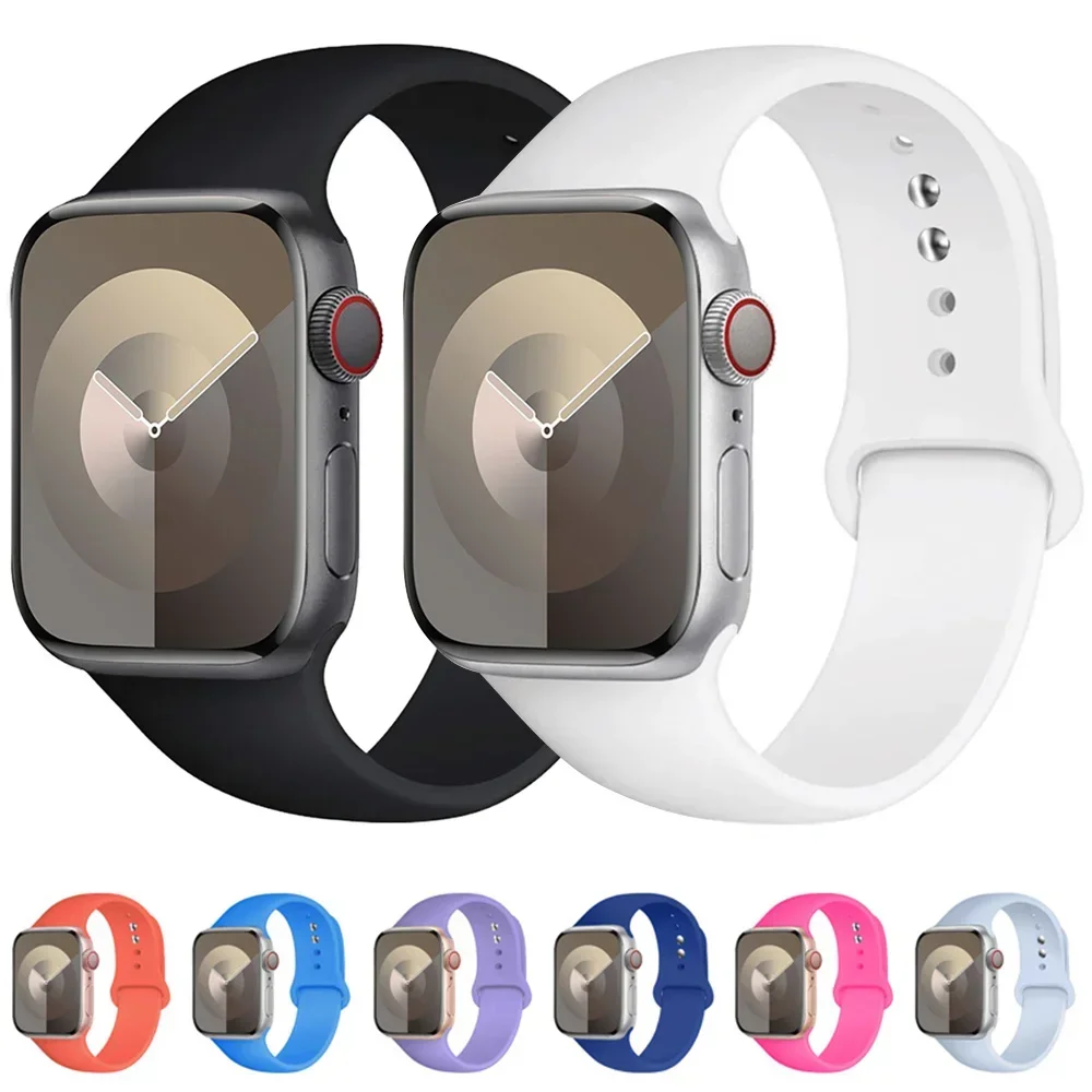 Premium Silicone Watch Strap Bracelet - Vibrant Colors & Versatile Design