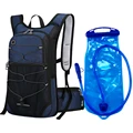 Navy and 2L water