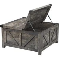 with Charging Station&USB Ports, w/Large Hidden Space, for Living Room, Bedroom, Café Tables 2