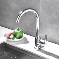 Kitchen Faucet Stainless Steel Water Tap Cold And Hot  Free Rotation Deck Mounted Single Lever Bathroom Kitchen Sink Faucet 4