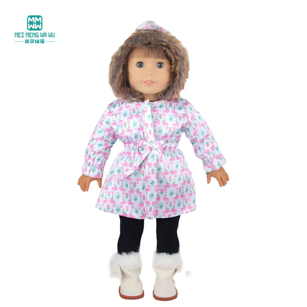 Clothes for doll fit 45 cm American doll accessories Fashion Denim shorts woolen coat jacket dress gift doll clothes barbie doll clothes