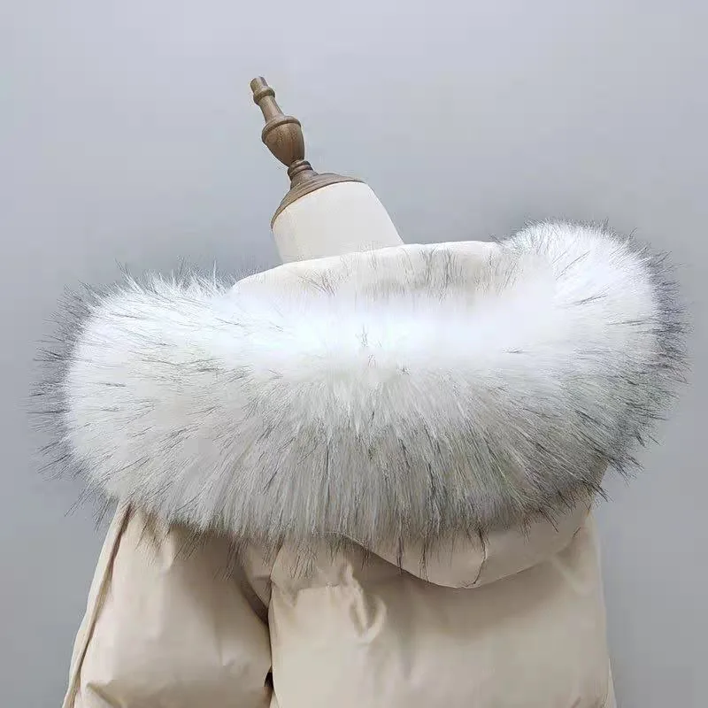 Luxurious Multicolor Faux Fur Scarf & Shawl