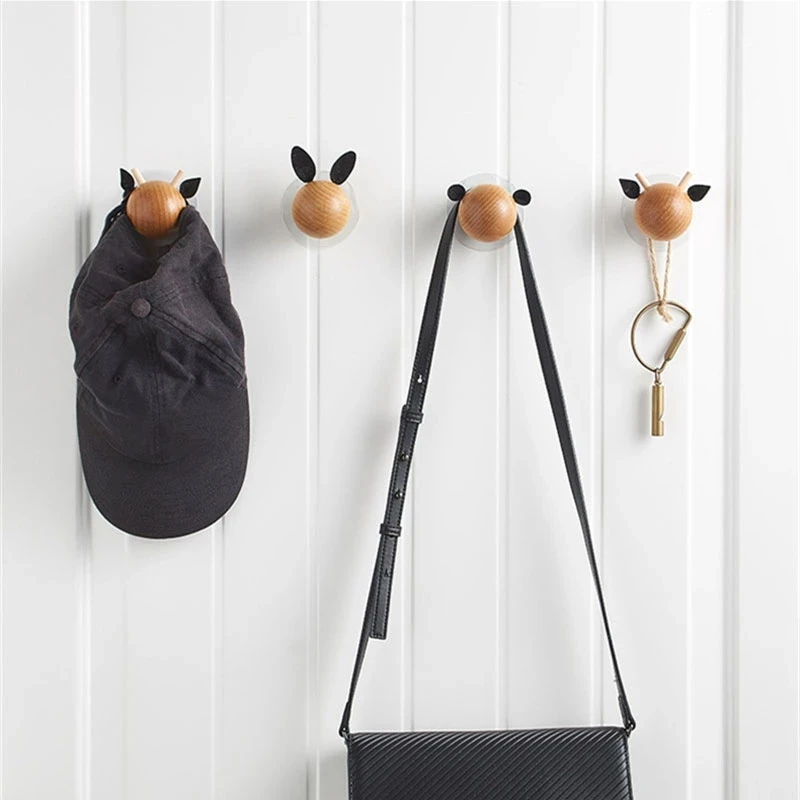 Wall Pegs Suzile Pcs Wall Mounted Kids Coat Rack Cute Wooden
