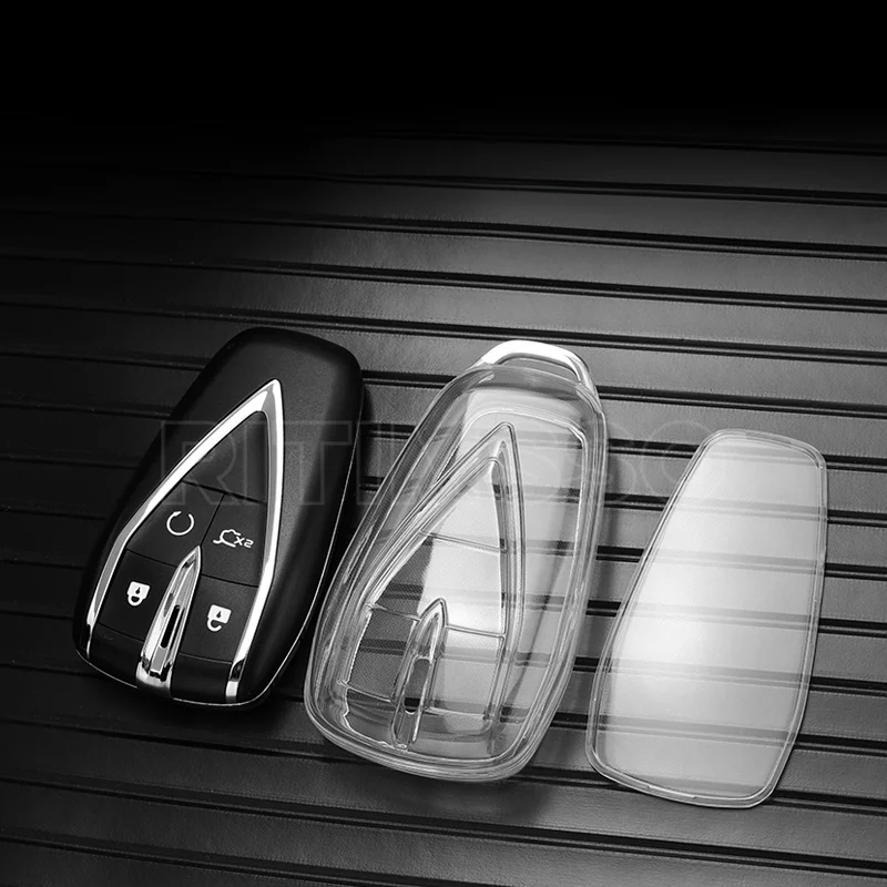 Transparent Tpu Car Key Case Cover Shell for Changan UNIT UNIK CS35PLUS CS55 PLUS CS75 PLUS Oshan X7 X5  Car Accessories
