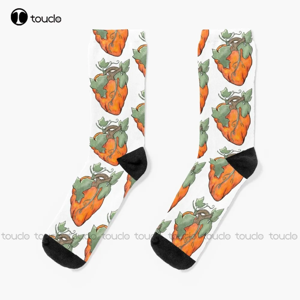 

Pumpkin Heart Socks Halloween Anime Socks Funny Art Streetwear Colorful Cartoon Socks Christmas New Year Gift Unisex Adult