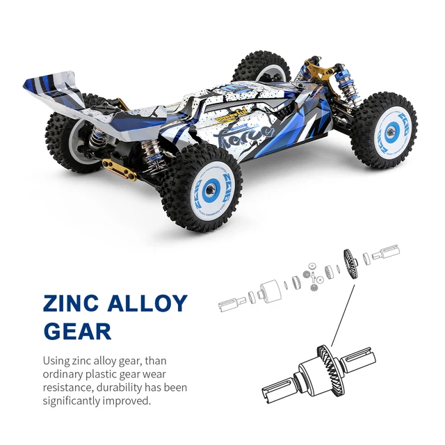 WLtoys 124017 124016 V2 75KM/H 2.4G RC Car Brushless 4WD Electric High Speed Off-Road Drift Remote Control Toys for Children 4