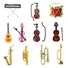 1/12 Dollhouse Mini Musical Instrument Model Classical Guitar Violin For Ob11 1/6 Blyth Barbies Doll  Accessories Scene Model 1