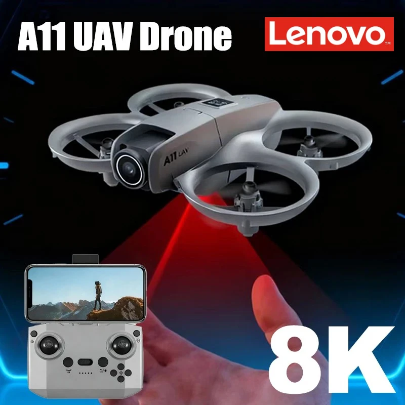 Mini Drone Lenovo 8K WiFi 5G Moteur Sans Balais