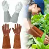 1 Pair Garden Gloves Wear Resistant Puncture Proof Elbow Length Full Coverage Work Gloves Labor Long Elbow Gloves 1