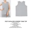 Post Shoulder Surgery Sleeveless Shirt Unisex Post Shoulder Surgery Vest Easy Wear Removal Side Full Opening Sleeveless Top 1