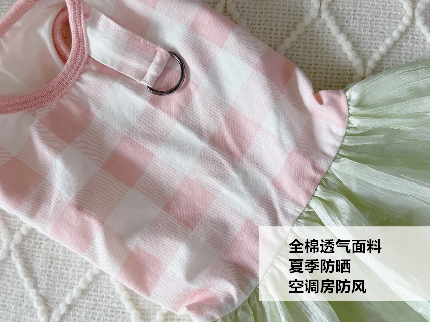 Pet Dog Clothes Summer Cotton Pink Vest Skirts For Small Medium Dogs Fashion Cute Princess Dress Chihuahua Poodle Puppy Outfits