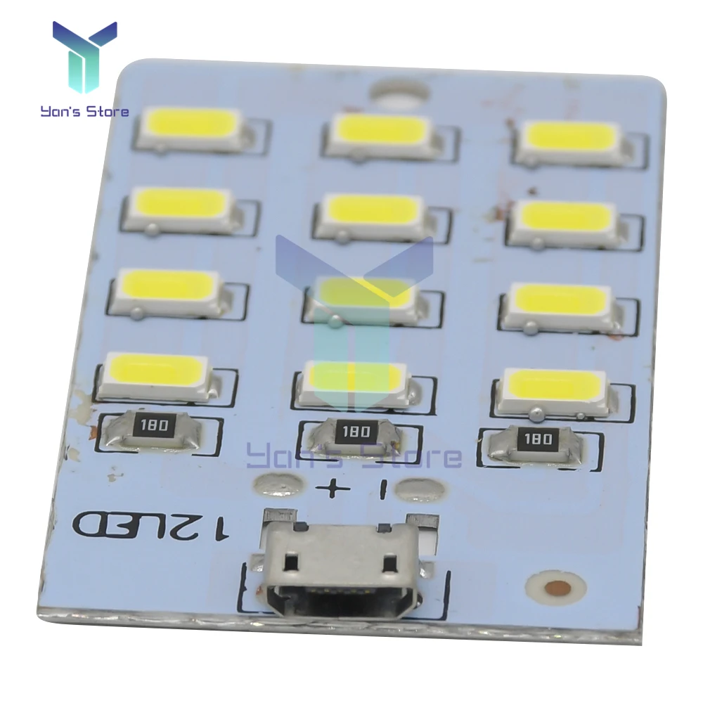 LED Light LED Panel Mirco USB 5730 LED Lighting Panel USB Mobile Light Emergency Light Night White 5730 SMD 5V 430ma-470ma DIY Desk Lamp