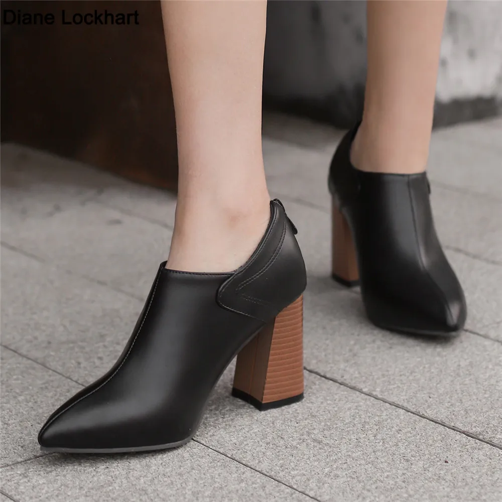 Spring Autumn New Women Pump High Heel Unisex Oxford Vintage
