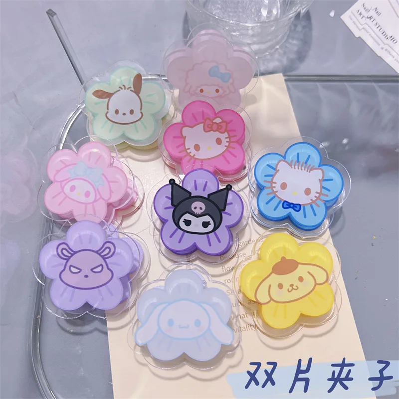 

Sanrio полипропиленовый зажим Hello Kitty Мелодия почтовый двусторонний акриловый зажим для квитанции Запечатанные Щипцы Зажим для записей мультяшный аниме фотография