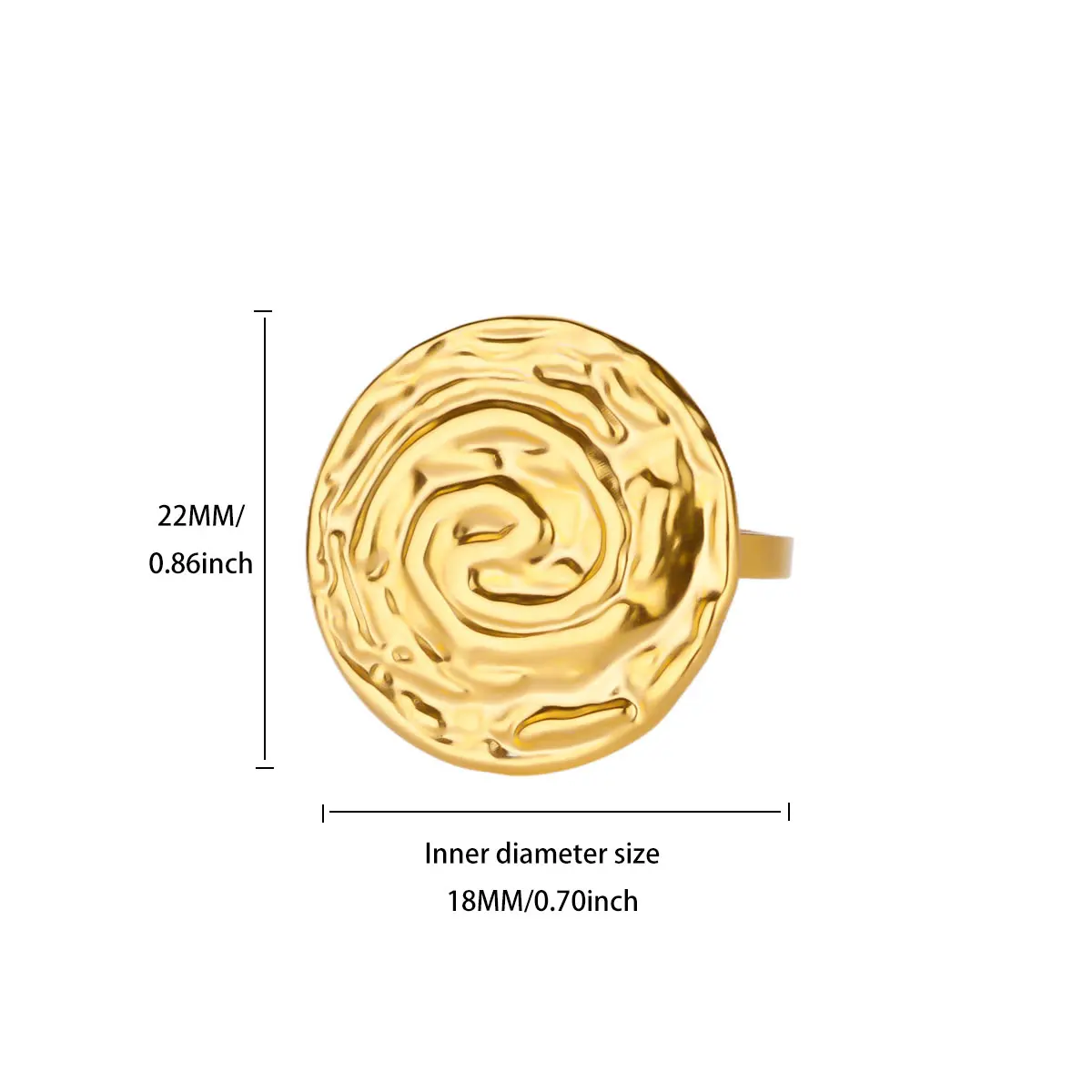 Unique Swirl Design Ring for Women