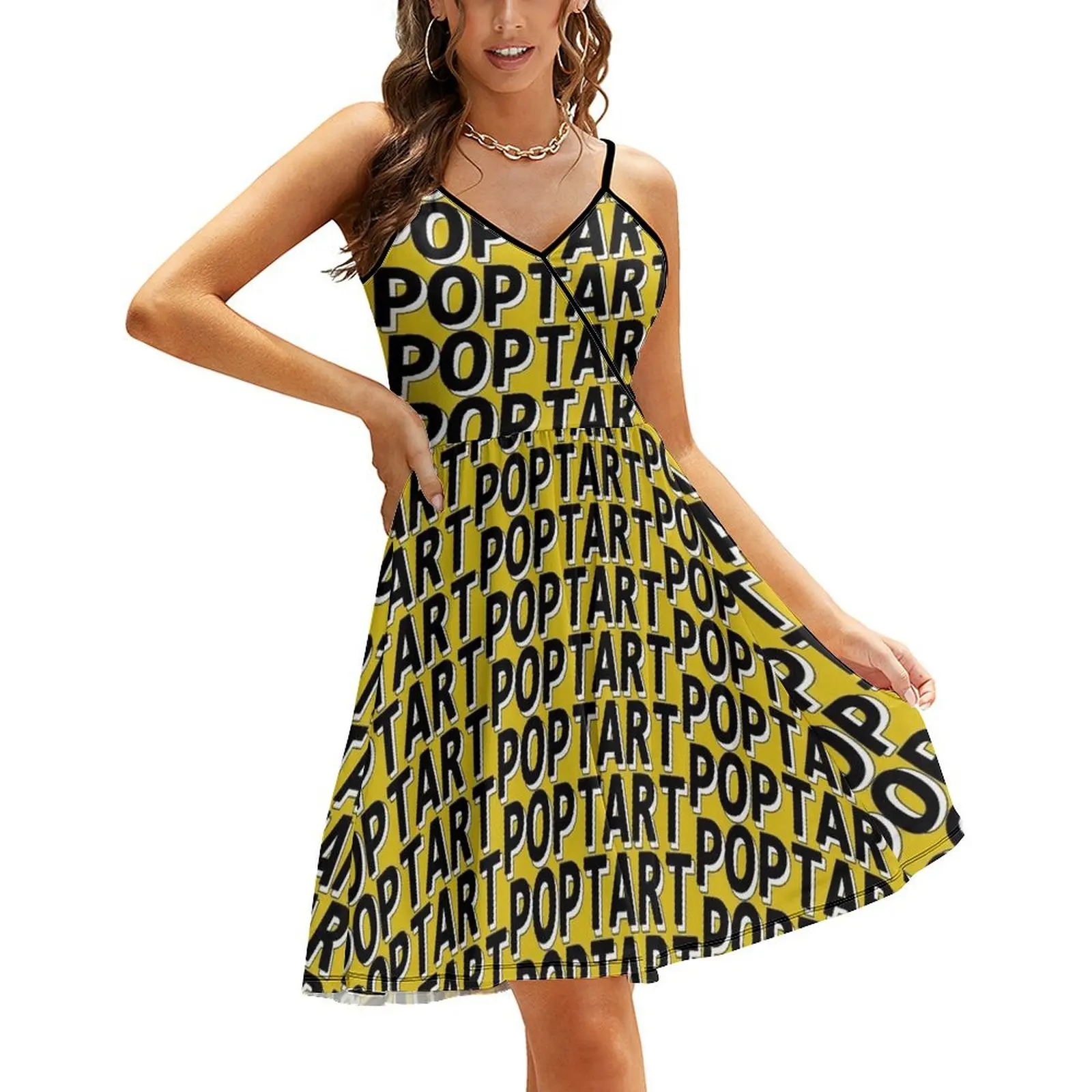 

u2 poptart Sling Dress loose summer dress Women's summer skirt women party dresses