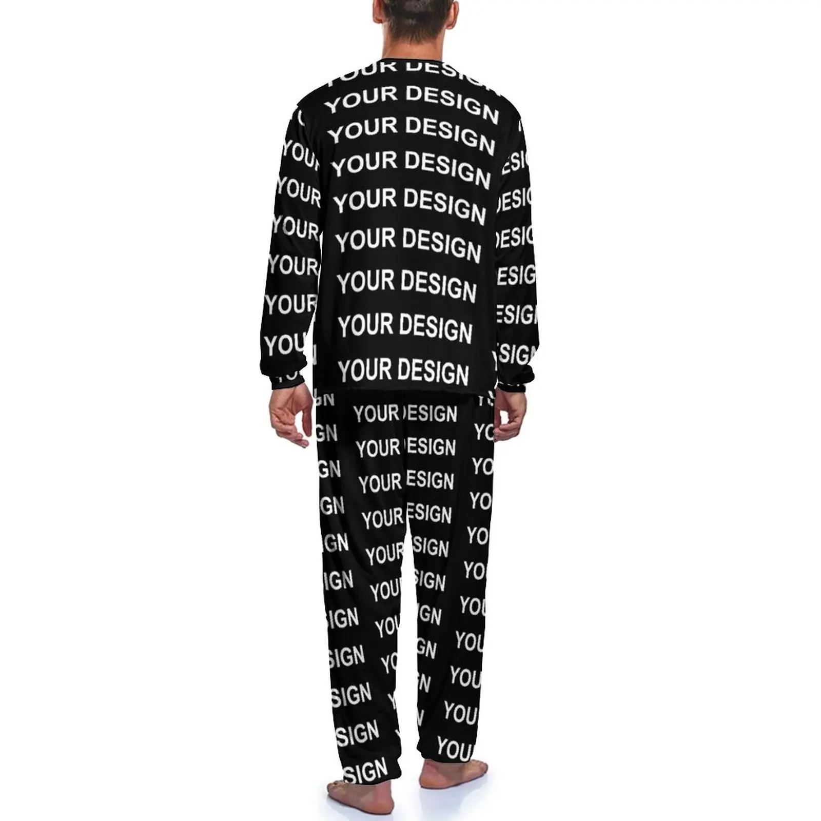 Add Design Pajamas Long Sleeve 2 Pieces Night Pajama Sets Spring Male Fashion Home Suit pajamas set man pajamas set