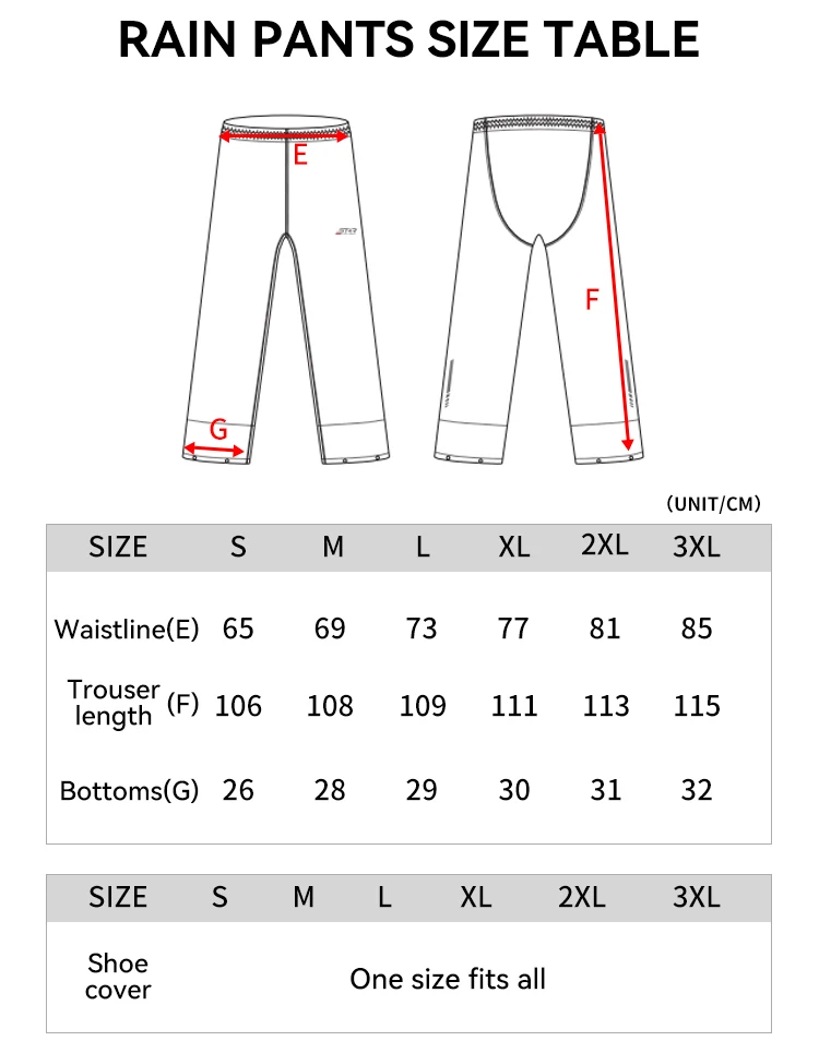 para Homens e Mulheres, Rainpants Split, Fino, Reflexivo, Roupa Impermeável