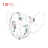 10PCS/20PCS Child Kids Disposable Face Masks 4 Layers Anti-Dust Pollution Mask Meltblown Dustproof Cartoon Bear dolphin Masks 6
