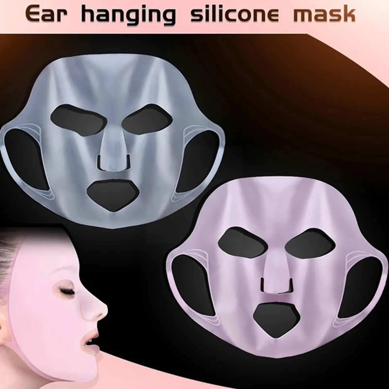 Maschera Per Il Viso In Silicone Idratante Lifting Rassodante Maschera Antirughe A Forma Di V Maschera Riutilizzabile Per Il Viso Rassodante In Gel Pe