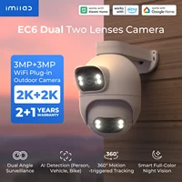 Caméra de surveillance extérieure IMILAB double objectif 360 °   Caméra PTZ couleur Vision nocturne WiFi/LAN 7/24 fonctionne EC6 double avec l'application MiHome 1