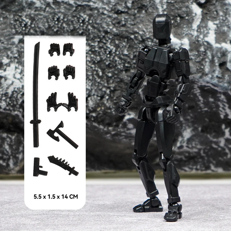 3D Printed Multi-Jointed Movable Action Figure Toy