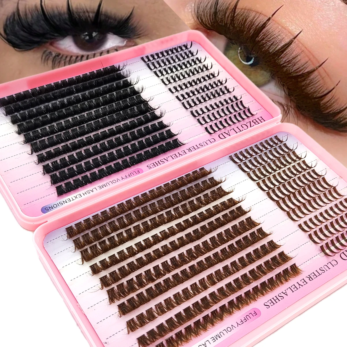 Eyelash Clusters - Bottom and Spike Edition