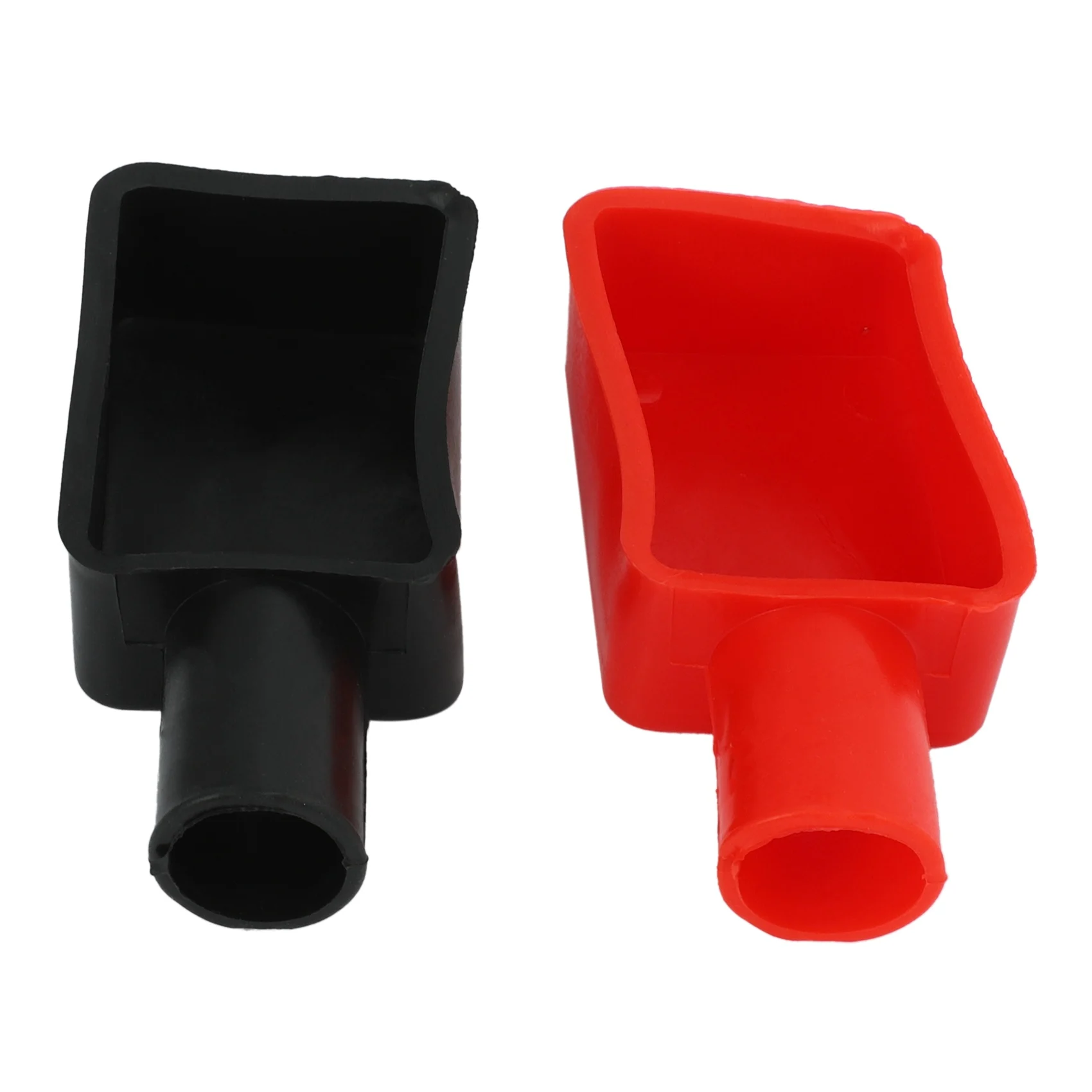 

2 Pcs Car Battery Positive and Negative Protective Covers, Rubber Sleeves, Battery Terminal Protection