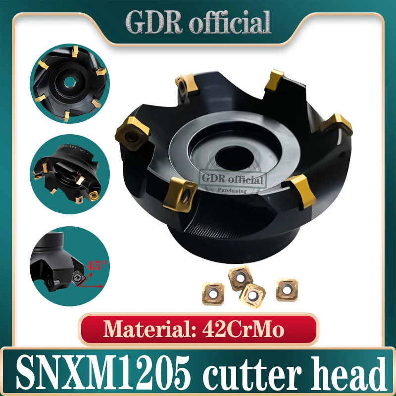 High Precision Milling Cutter WMGC SNMX 1205 SNMX1206 SNMX1205 50 63 80 100 CNC Fast Feed Face