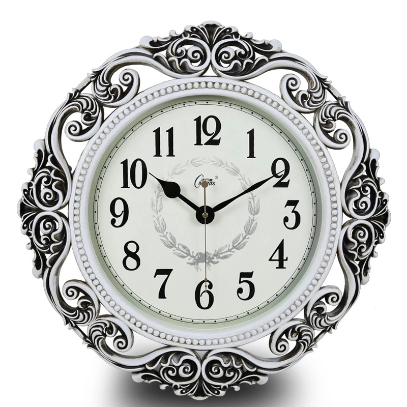 

Large 3d Digital Wall Clock Modern Fashion Silver Antique Classic Silent Wall Clock Luxury Reloj Pared Wall Decoration AB50WC