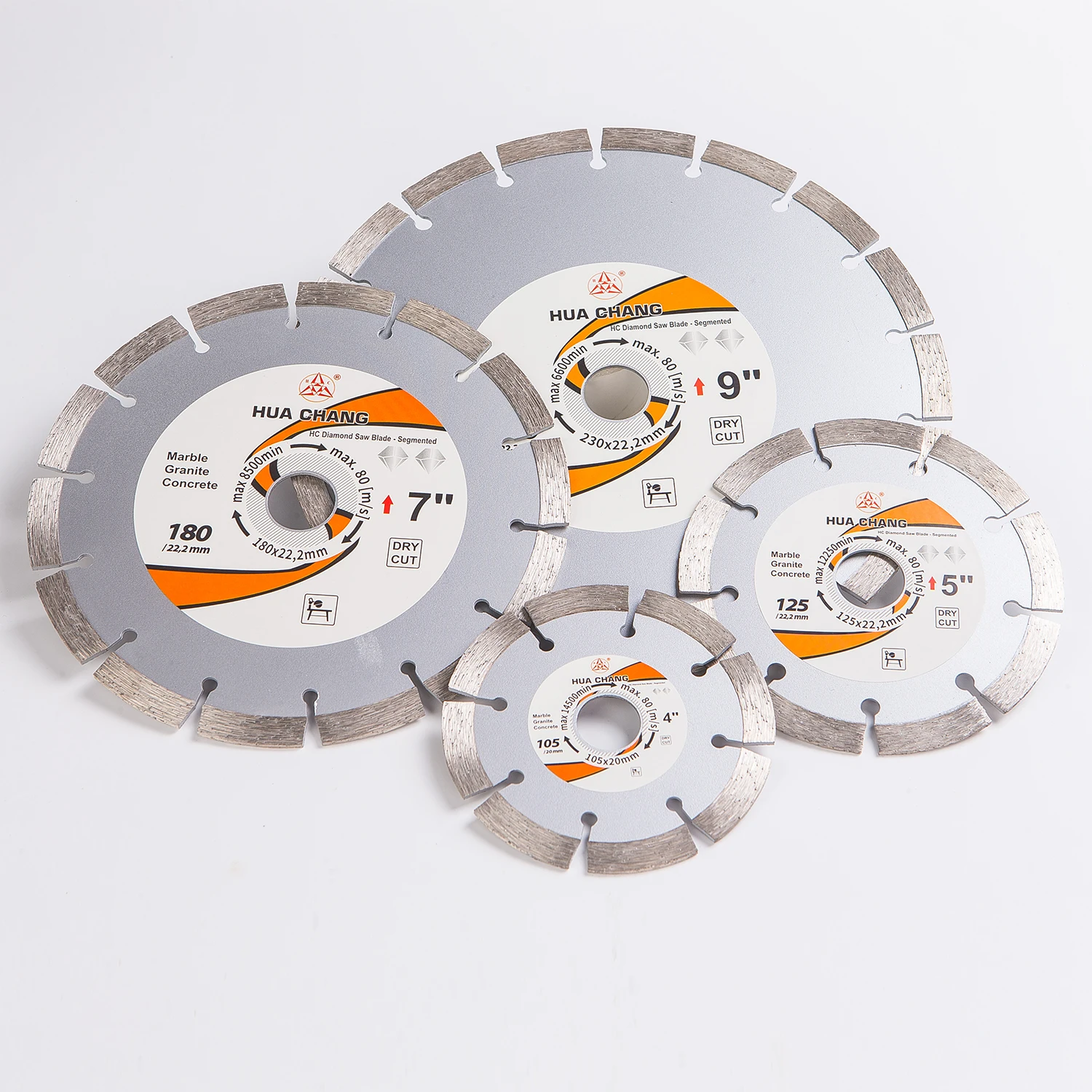Diamond Saw Blade 4/5/7/9 Inch Diamond Saw Blade Dry Cutting Cold Pressing Disc Circular Blade For Marble Concrete Ceramic Granite Tools