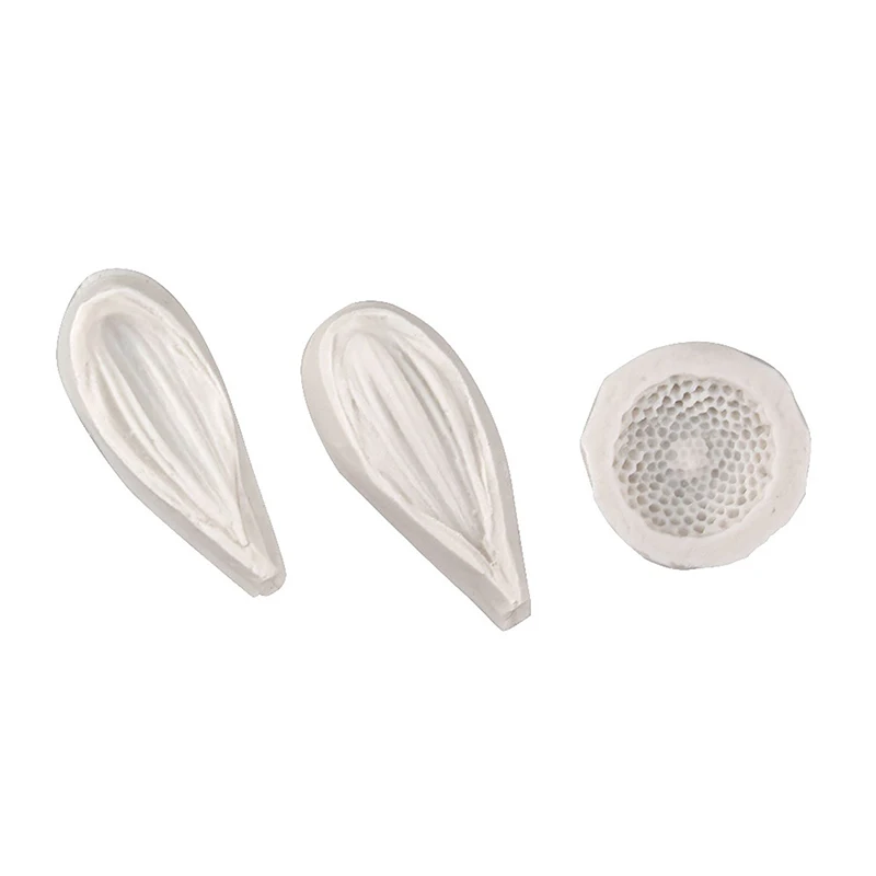 3Pcs Daisy Wild Chrysanthemum Cake Baking Tools Silicone Mold Sugarcraft Chocolate Cupcake Resin Fondant Decorating