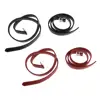 2pcs 51'' 1'' Equestrian Horse Riding Stirrups Belt Leathers with Stainless Steel/Red 5
